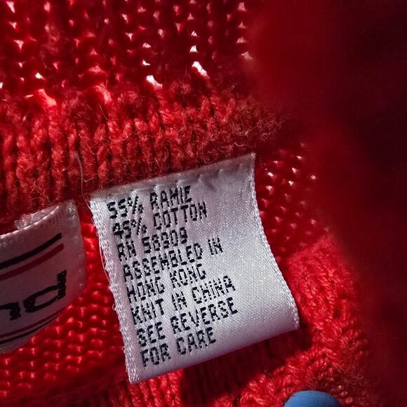 Vintage Westbound Red Sequin Turtleneck Sweater – Size Large - Picture 14 of 16